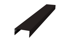 Крышка 30х15 жалюзи Texas 0,45 Drap ST RAL 9005 черный (2м)