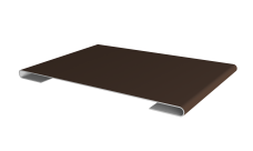 Планка стыковочная 0,5 Satin с пленкой RAL 8017 шоколад (2м)