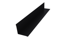Угол внутренний 30х30 0,5 Satin с пленкой RAL 9005 черный (2м)